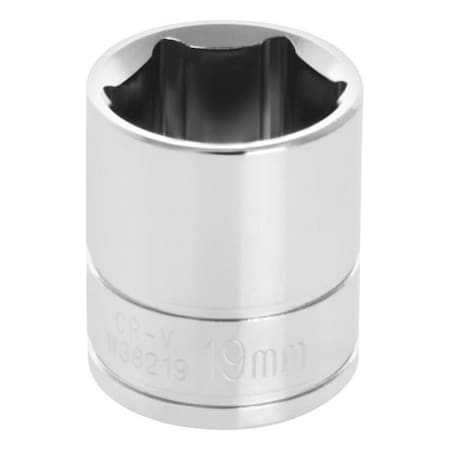 3/8 In Dr. Socket 19Mm,W38219